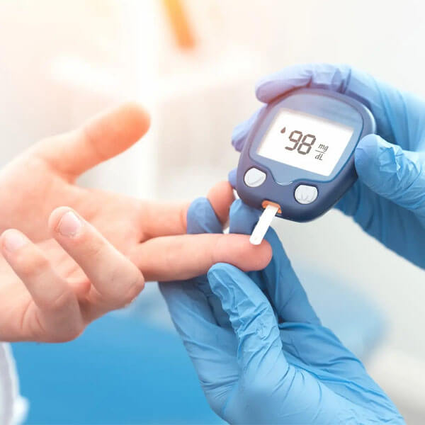 checking blood sugar