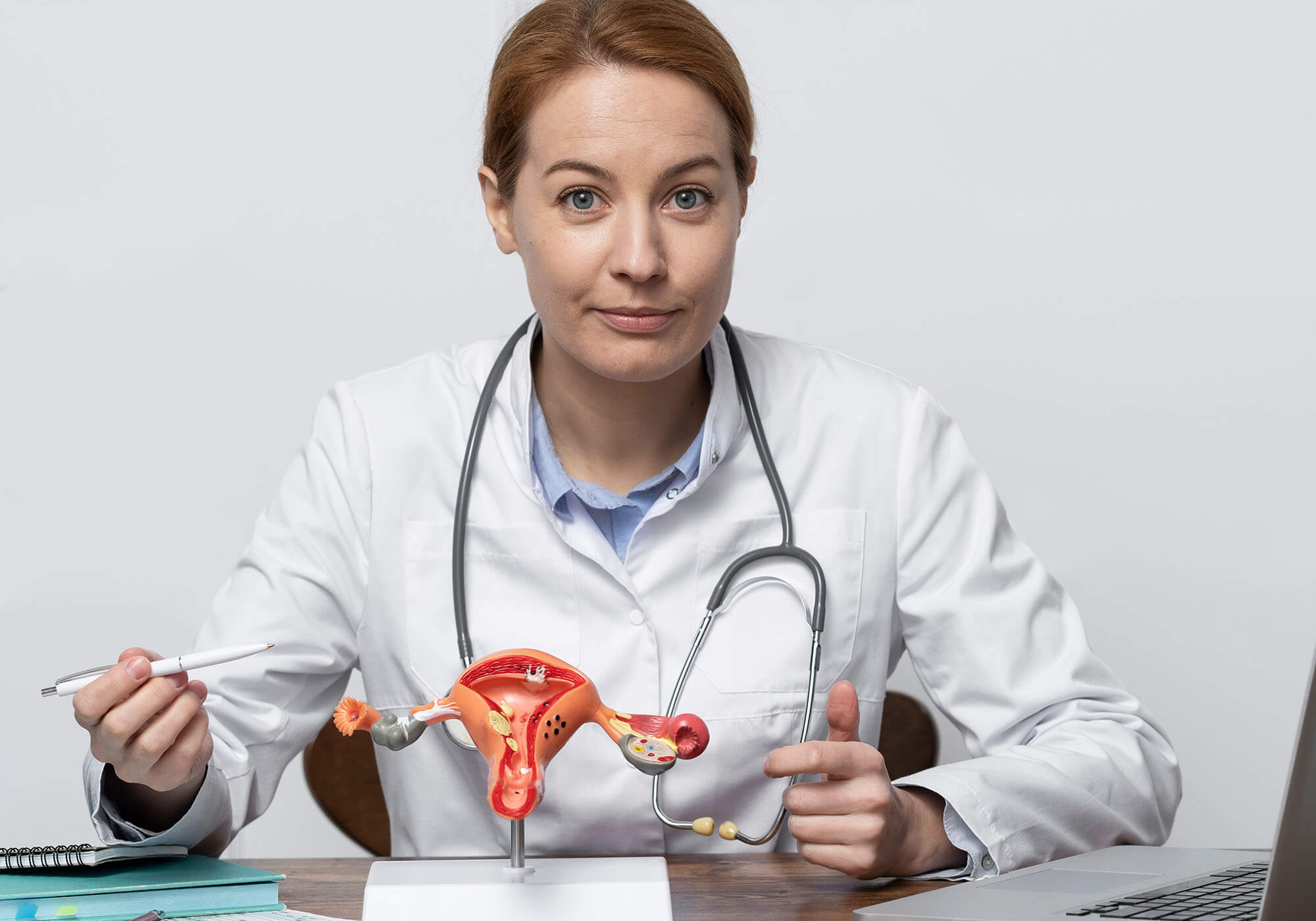 women doctor informing about PCOD. how to manage.