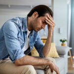 man in stress