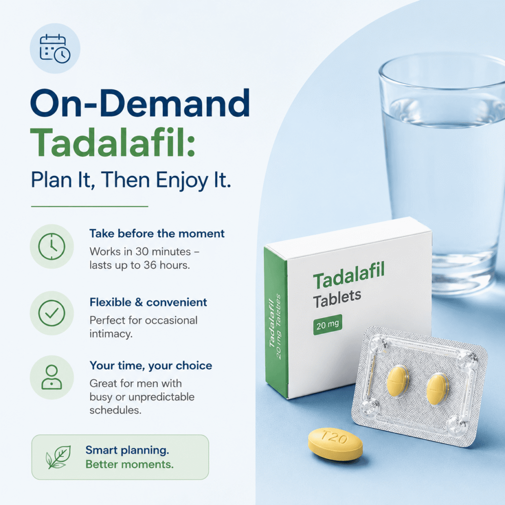 ON demand Tadalafil how to plan it ?